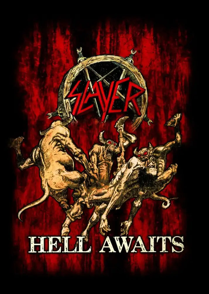 Slayer heavy metal black & red canvas posters bedroom wall art