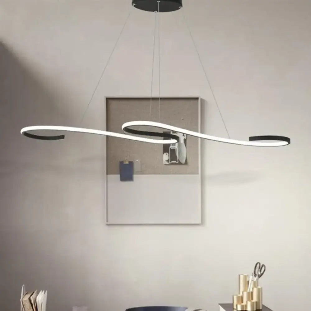 Modern silver led twin ring pendant light dining room 110v-120v