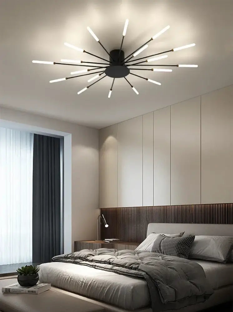Modern gold nordic led ceiling light for living room