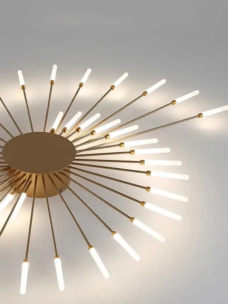 Modern gold nordic led ceiling light for living room