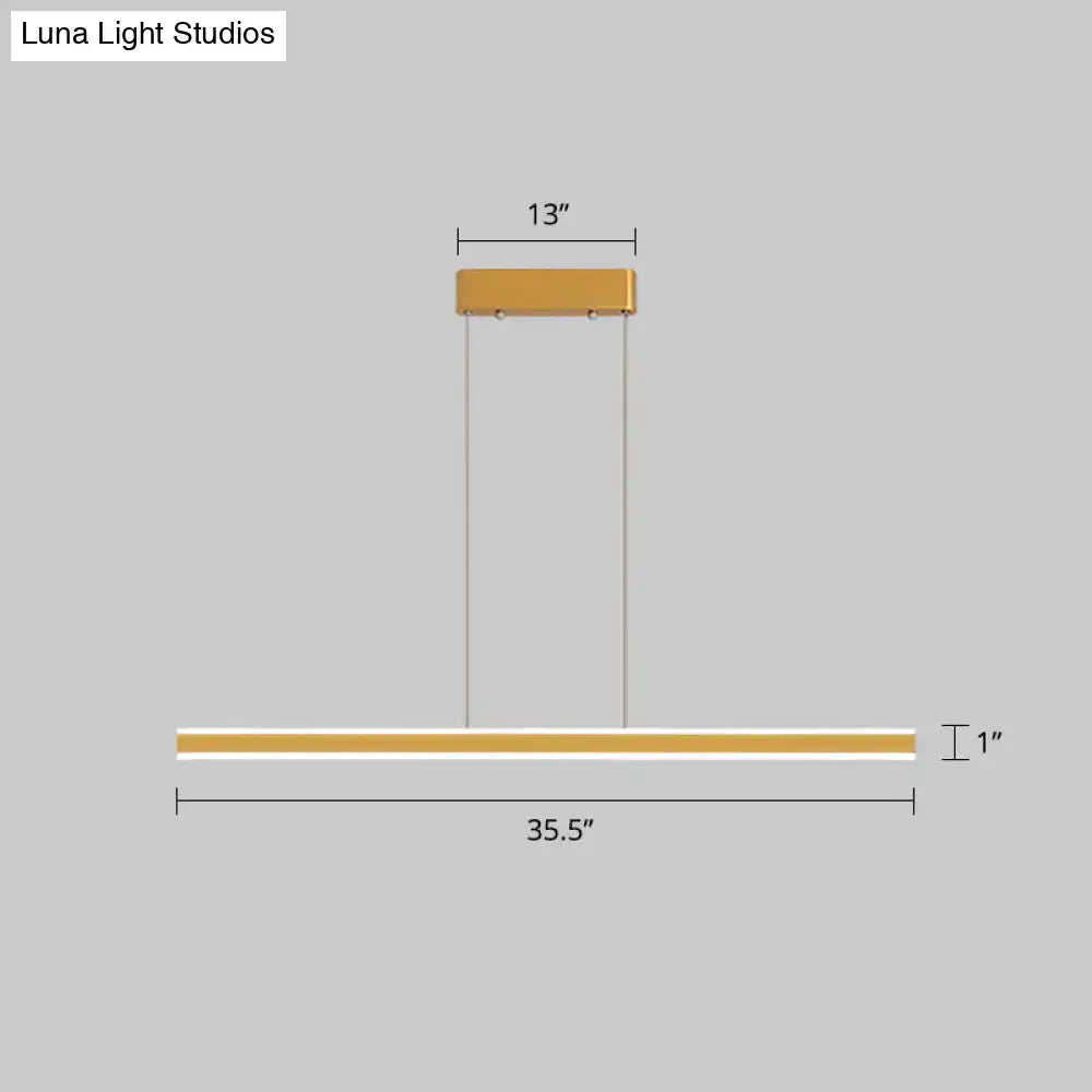 Modern copper triangle led hanging lamp kitchen island light
