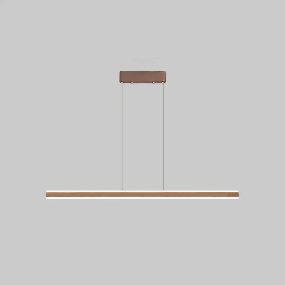 Modern copper triangle led hanging lamp kitchen island light