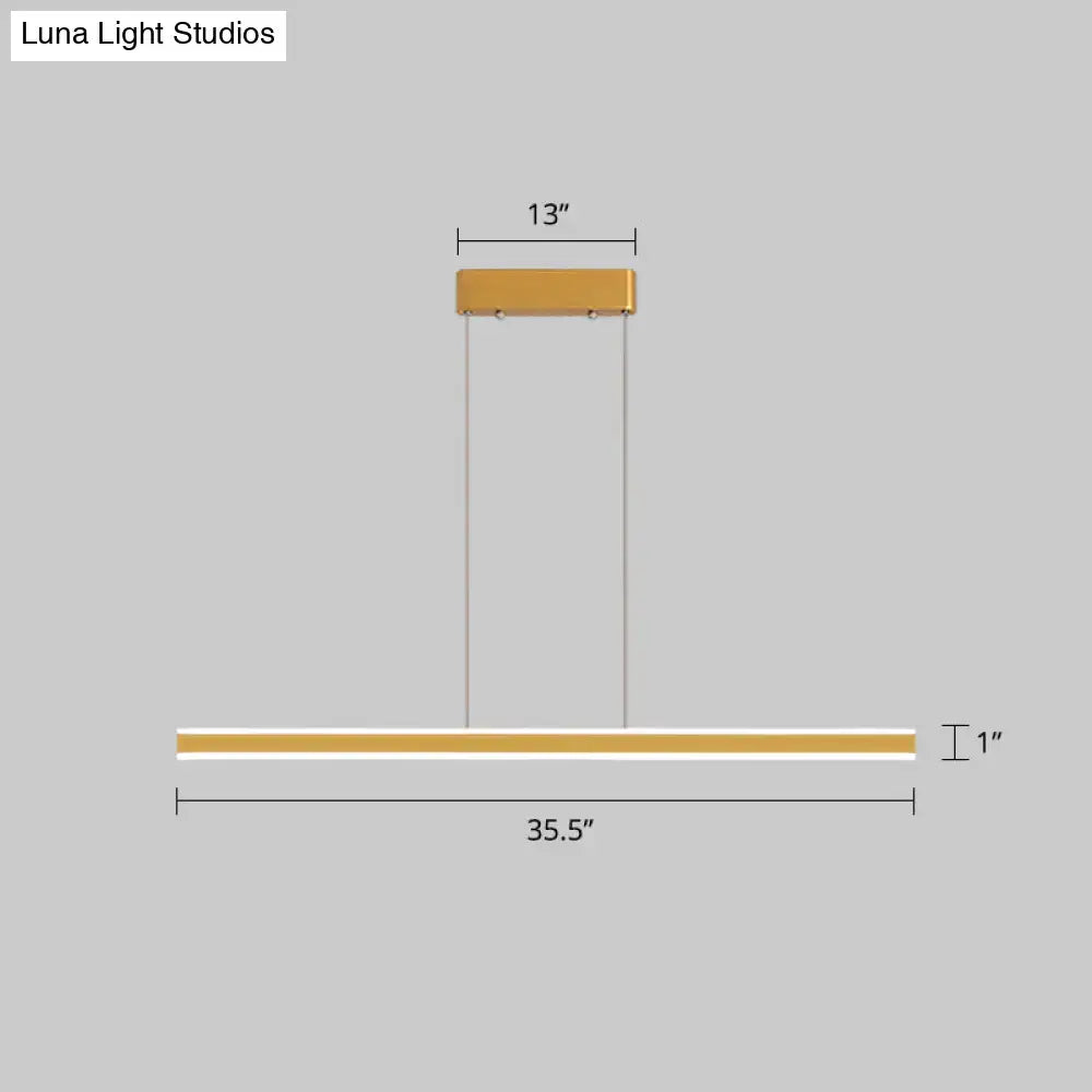Modern copper triangle led hanging lamp kitchen island light