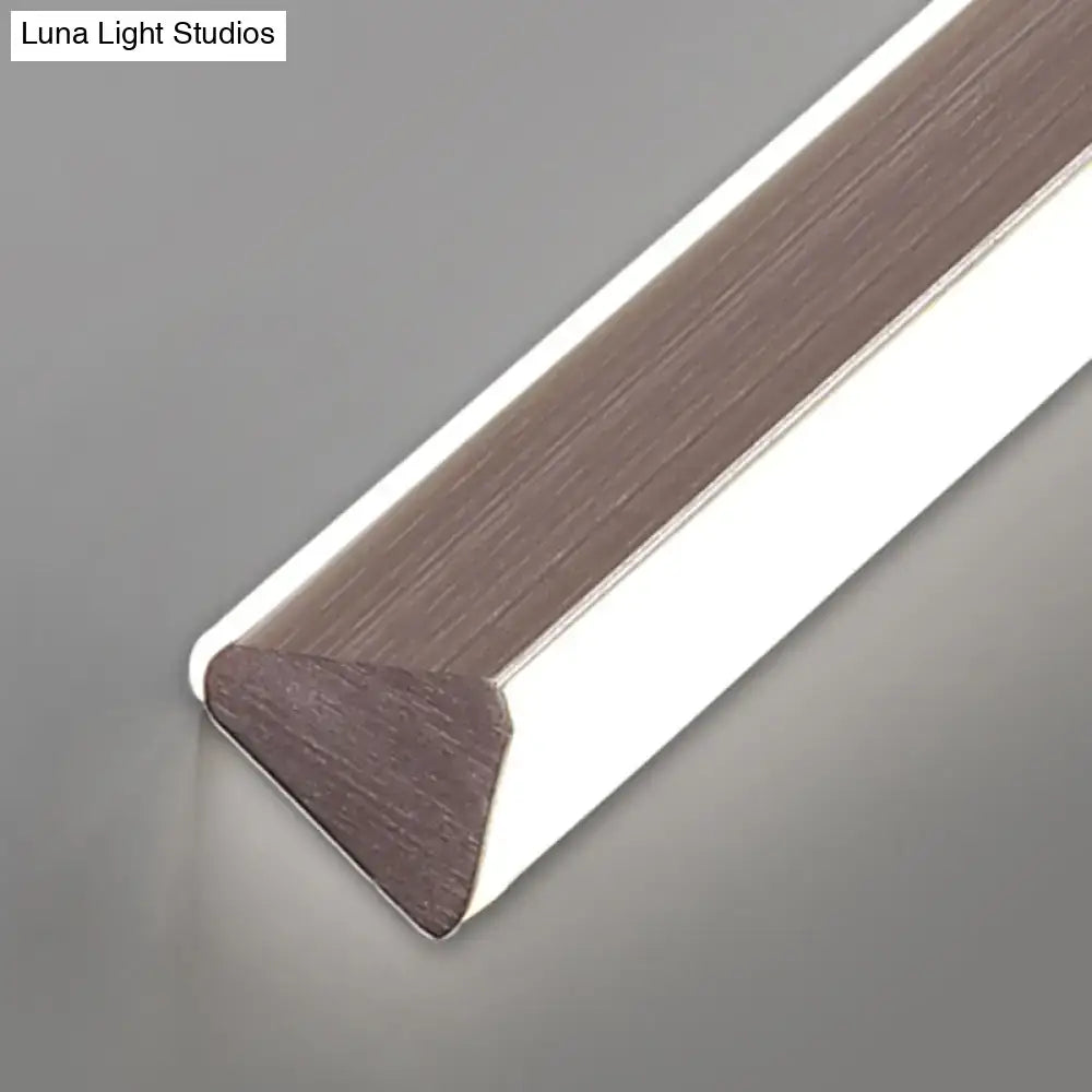 Modern copper triangle led hanging lamp kitchen island light