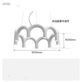 Modern black u-shaped chandelier for bedroom and kitchen