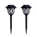 Black lattice solar lawn lights – garden path lighting