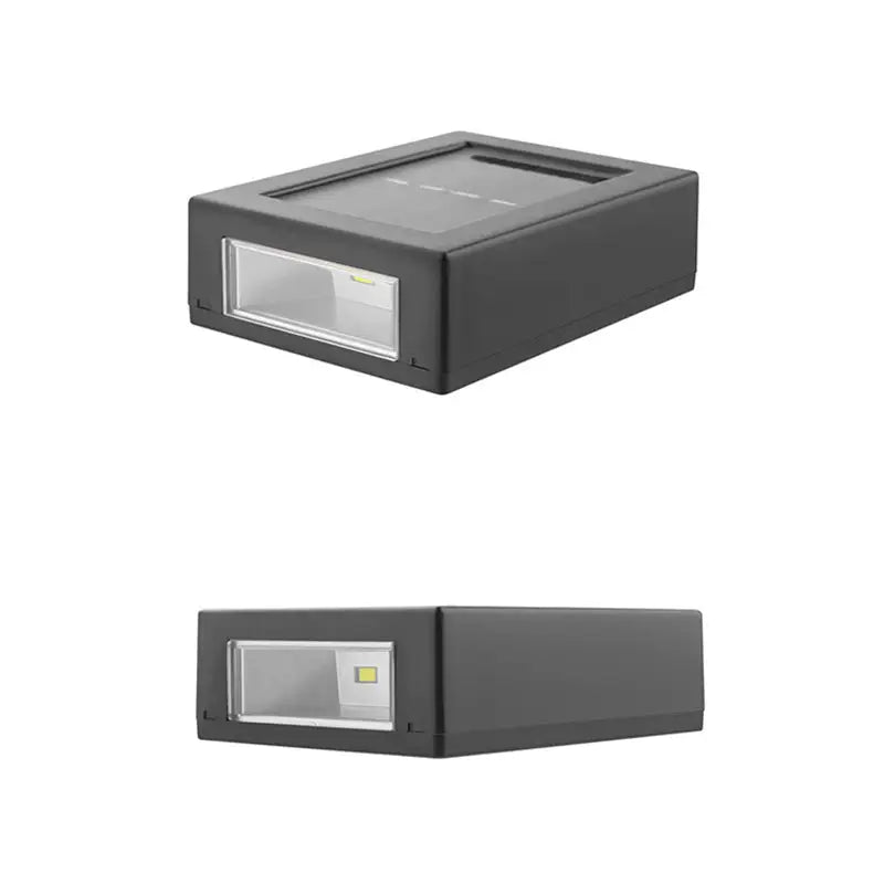 Modern matte black rectangular outdoor led lights garden wall decor