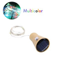 Brown solar wine bottle fairy lights 3 pack garden and dining room