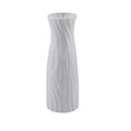 Modern pastel wavy plastic flower vase trio living room decor