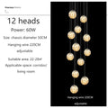 Modern spiral crystal ball chandelier dining room free shipping