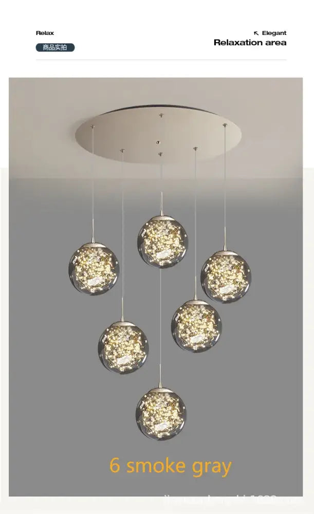 Modern spiral crystal ball chandelier dining room free shipping