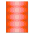 Vibrant orange and pink sunset rainbow flower canvas art living room