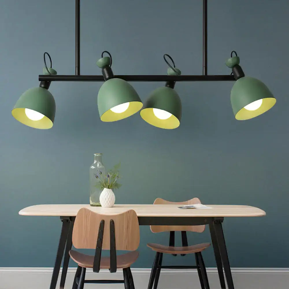 Modern mint green 4-light pendant – dining room 110v-120v light