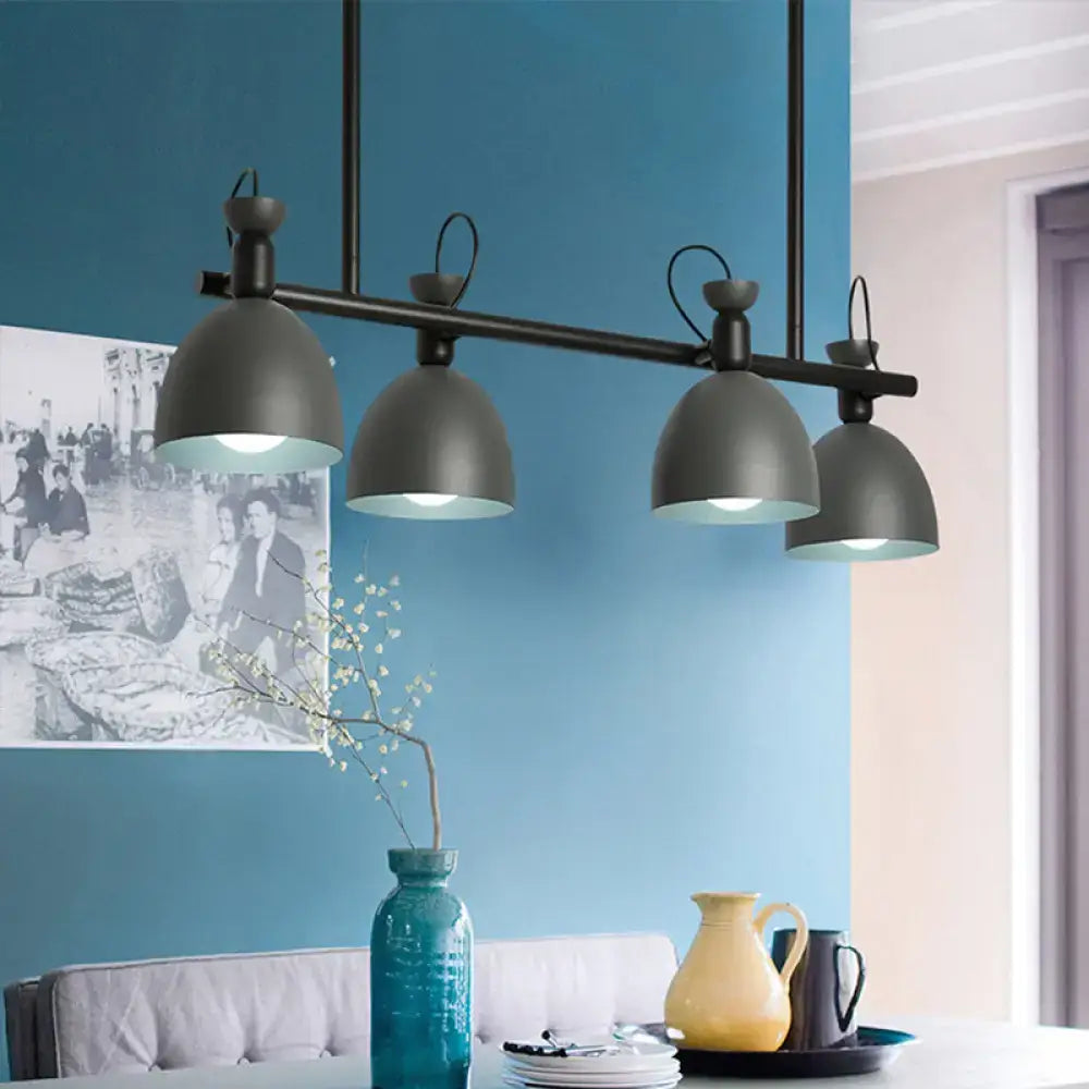 Modern mint green 4-light pendant – dining room 110v-120v light