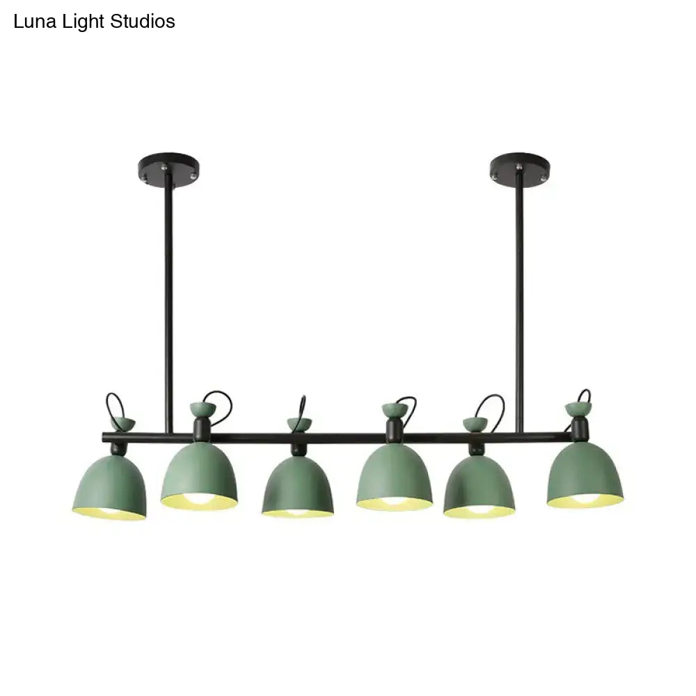 Modern mint green 4-light pendant – dining room 110v-120v light