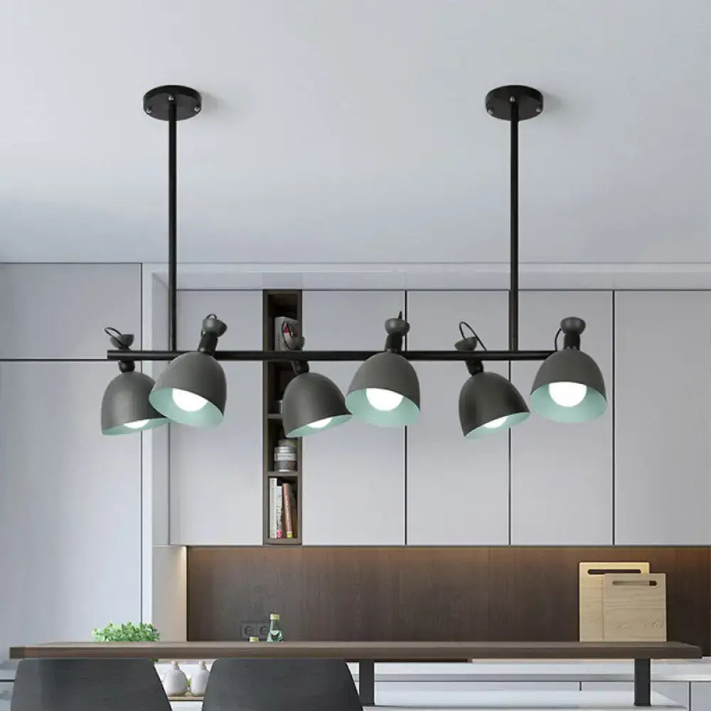 Modern mint green 4-light pendant – dining room 110v-120v light