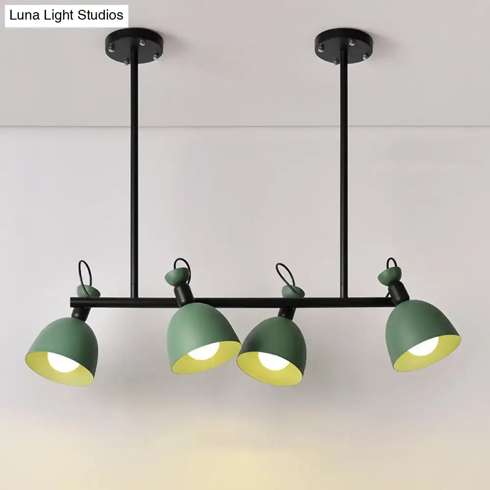 Modern mint green 4-light pendant – dining room 110v-120v light