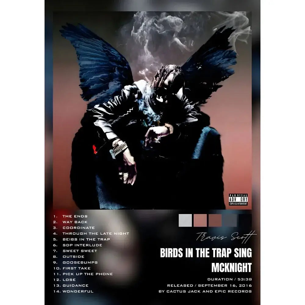 Travis scott framed album poster bedroom waterproof wall art