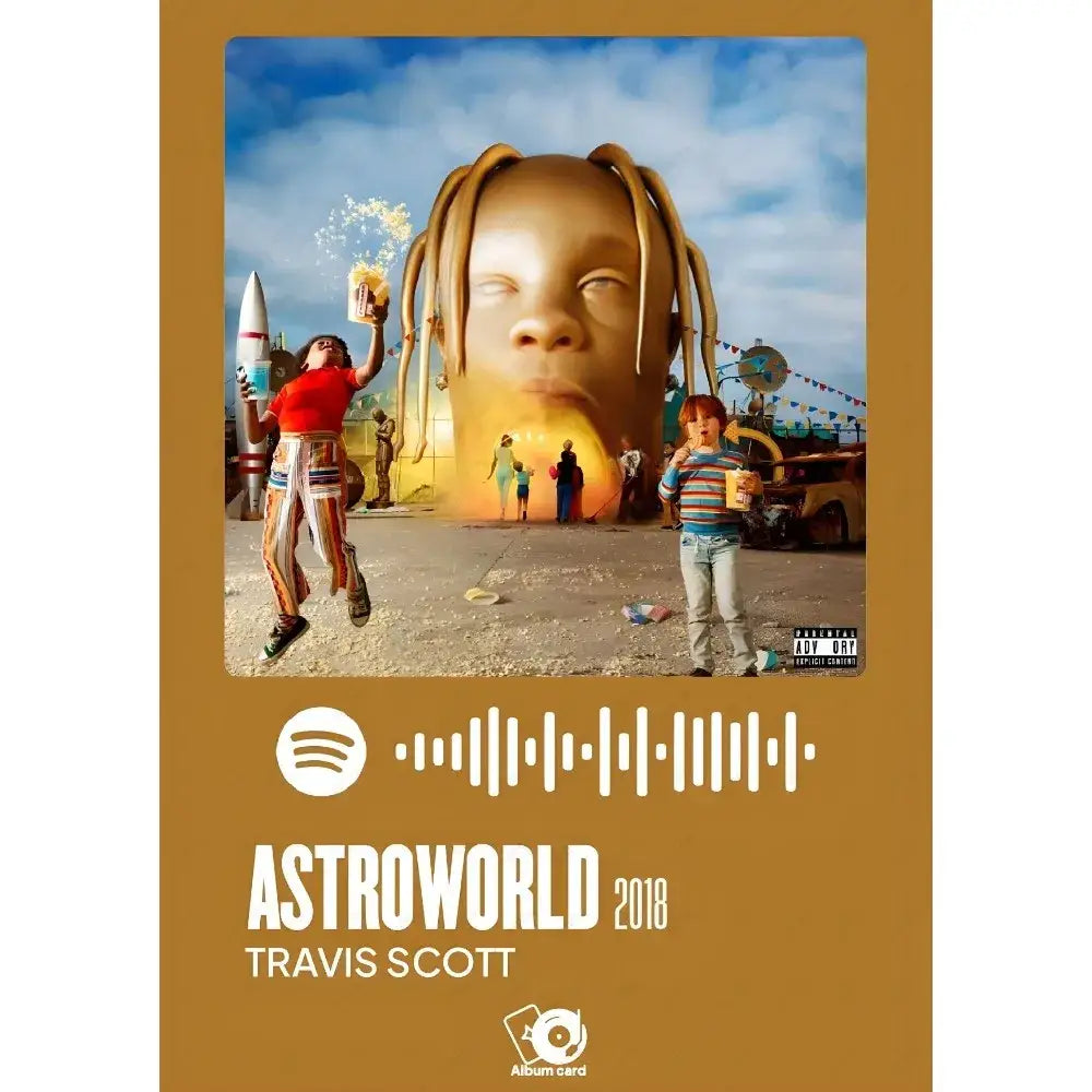 Travis scott framed album poster bedroom waterproof wall art