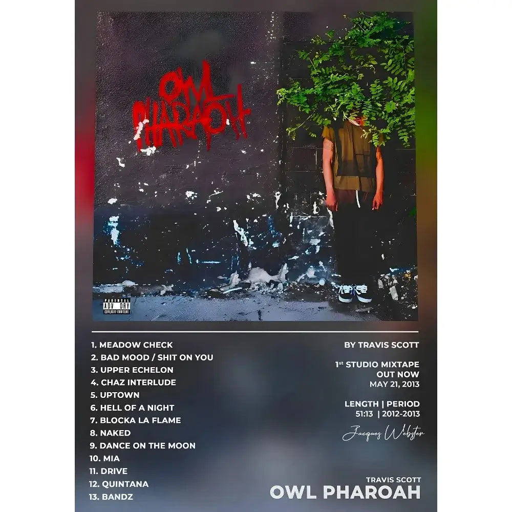Travis scott framed album poster bedroom waterproof wall art