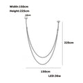 Modern minimalist leather belt led chandelier – living room light