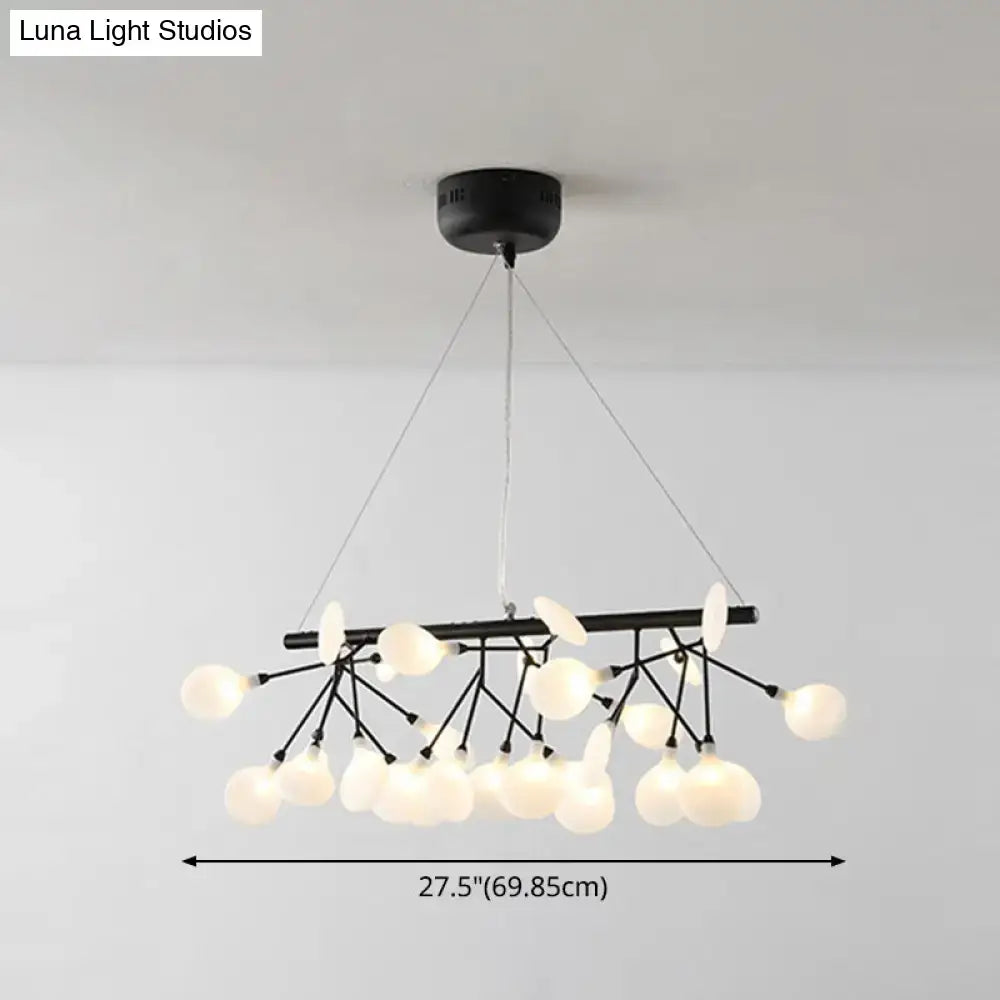 Modern gold linear firefly pendant lighting for living room