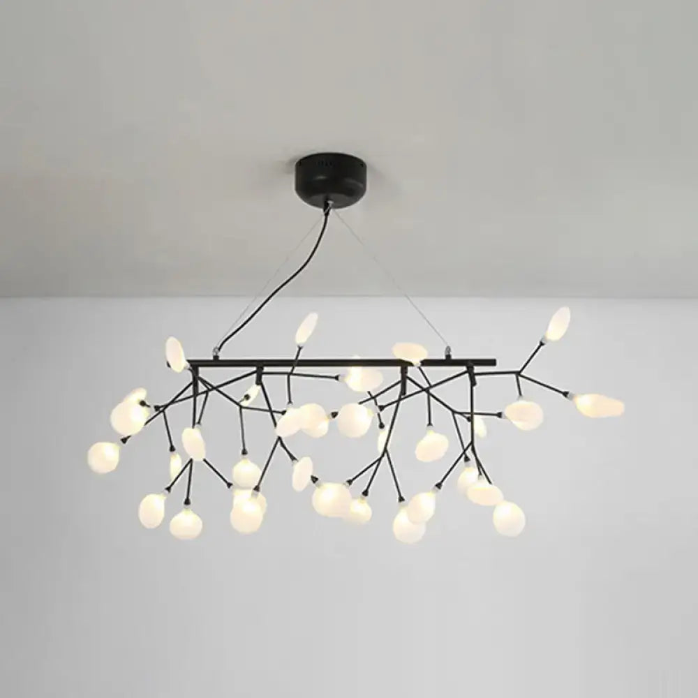 Modern gold linear firefly pendant lighting for living room
