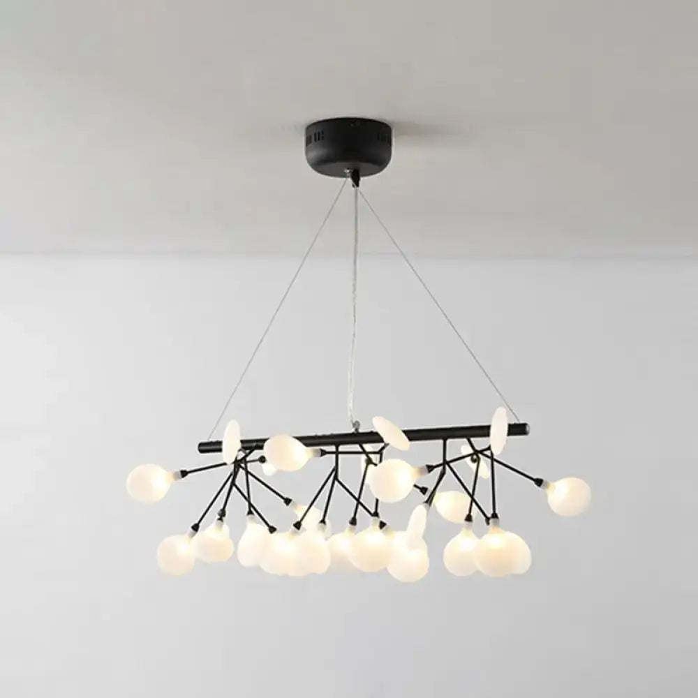 Modern gold linear firefly pendant lighting for living room