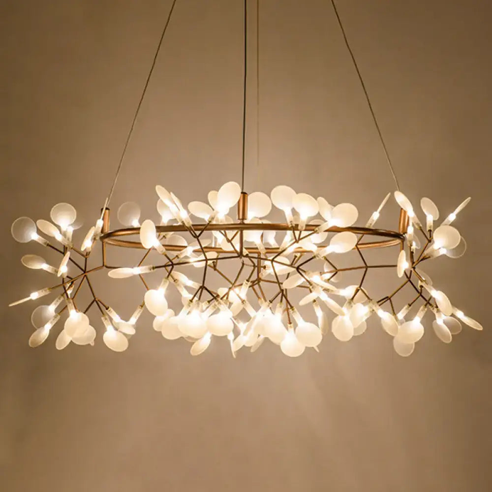 Modern brass firefly ceiling light dining room branch pendant