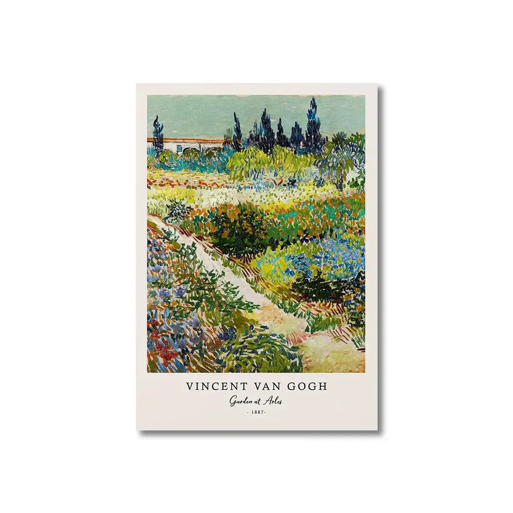 Vincent van gogh starry night framed canvas set living room wall art