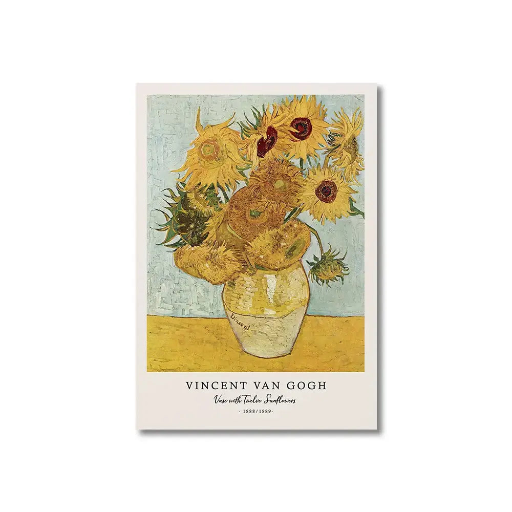 Vincent van gogh starry night framed canvas set living room wall art