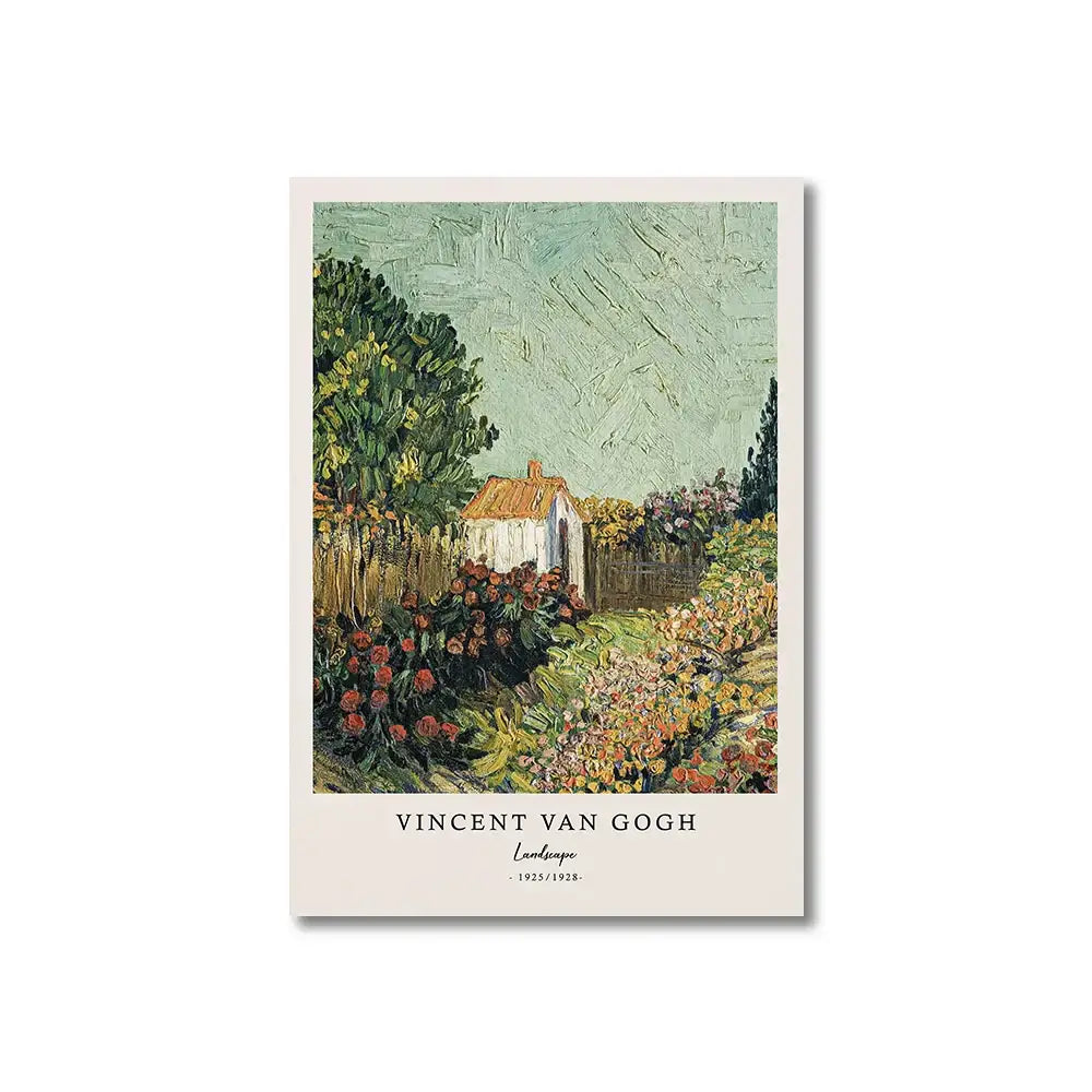 Vincent van gogh starry night framed canvas set living room wall art