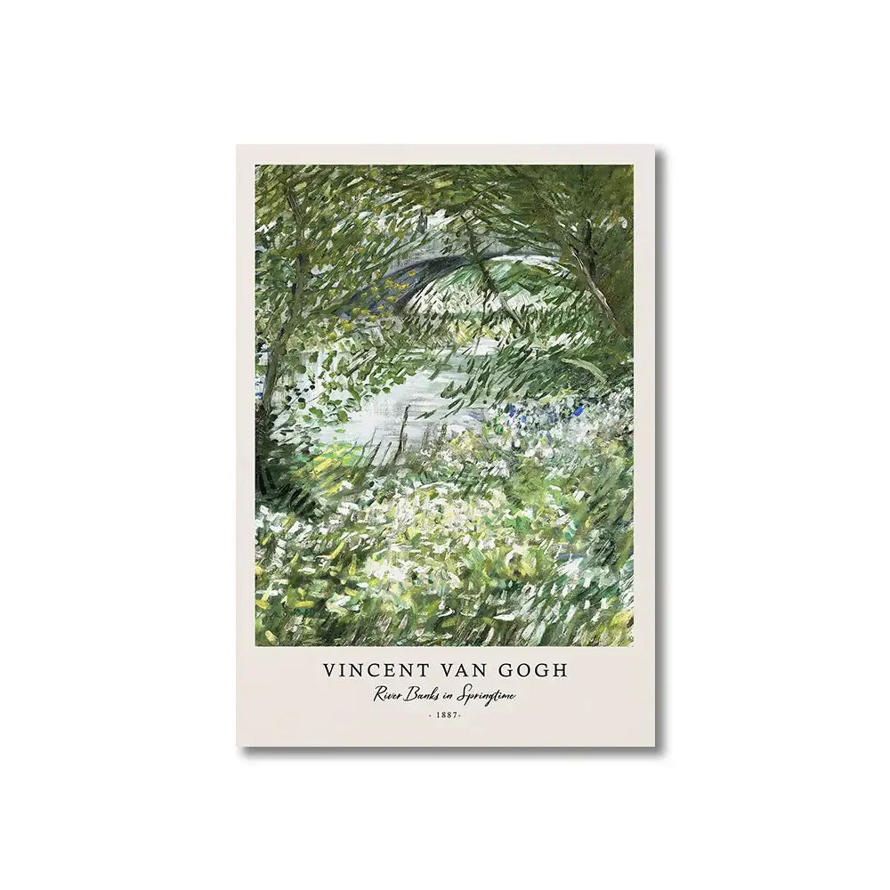 Vincent van gogh starry night framed canvas set living room wall art