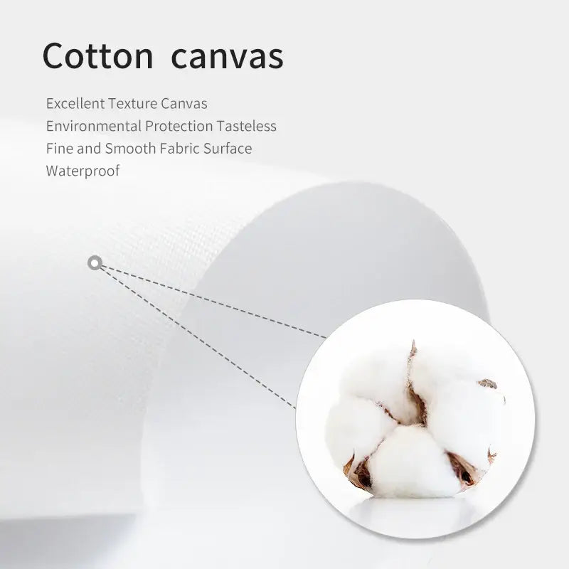 Vintage abstract canvas print orange & green living room wall art