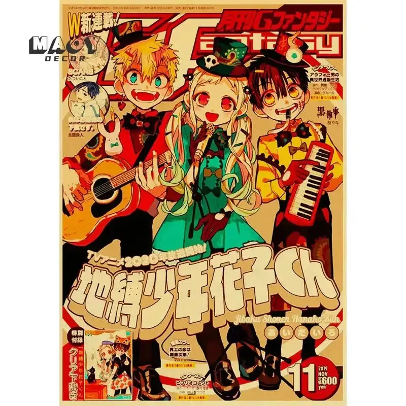 Vintage shonen jump manga art prints bedroom jojo’s bizarre adventure