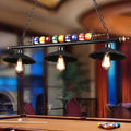 Vintage black billiard ball pool table light game room fixture