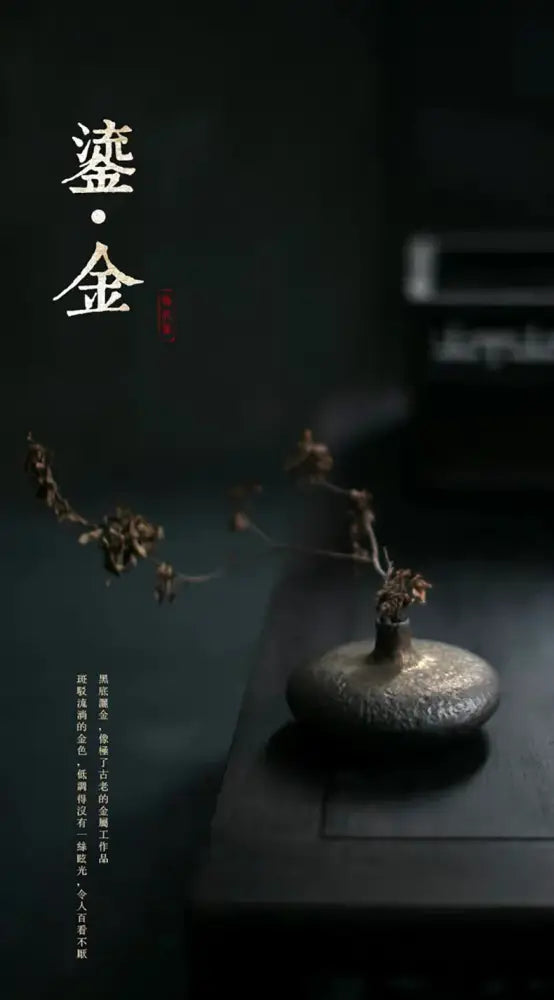 Chinese retro matte silver ceramic vase living room decor