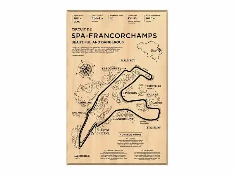 Vintage sepia mazda raceway laguna seca monaco grand prix office poster