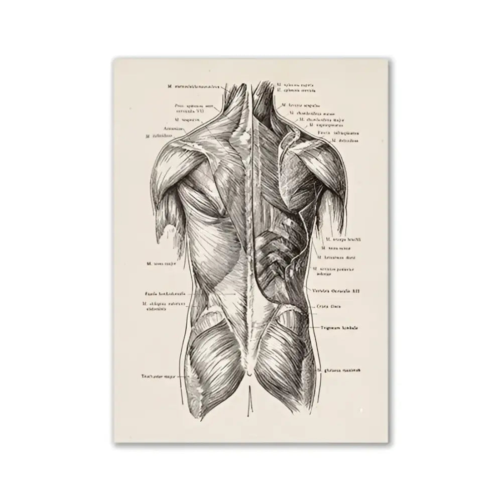 Vintage human anatomy eye diagram print cream office wall art