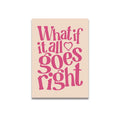 Vintage pink cartoon print canvas wall art for bedroom