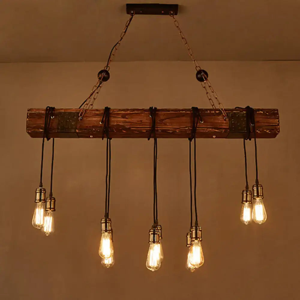 Vintage black bicycle wheel pendant light kitchen island lighting