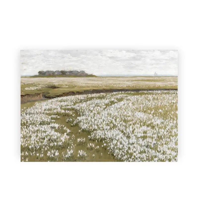 Vintage van gogh wheatfield summer landscape canvas – living room art