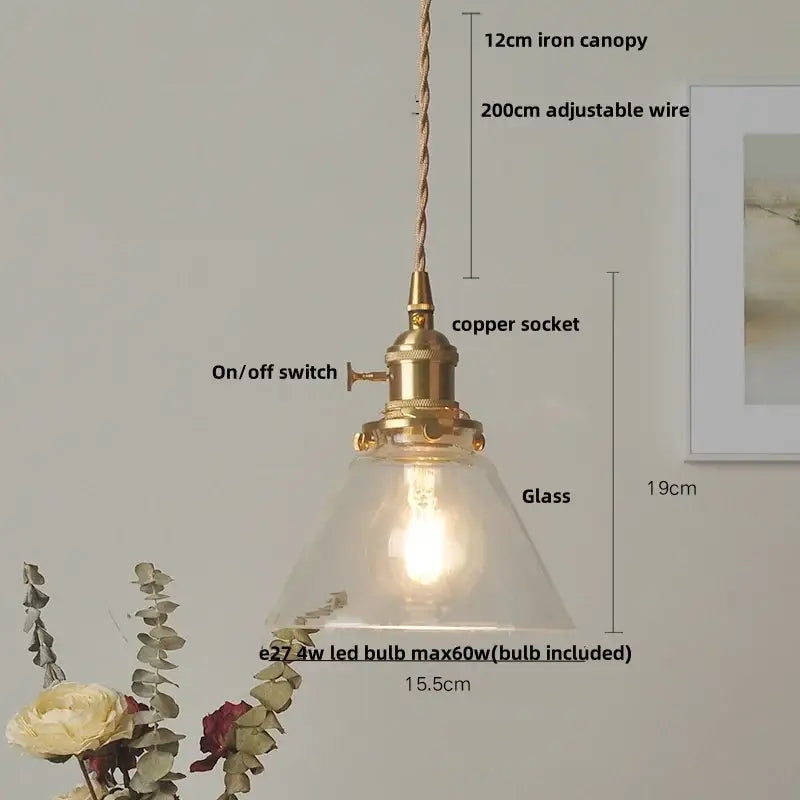 Vintage walnut and white glass led pendant light kitchen lighting