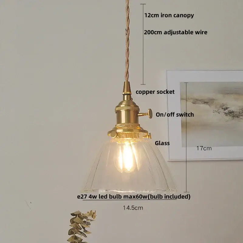 Vintage walnut and white glass led pendant light kitchen lighting