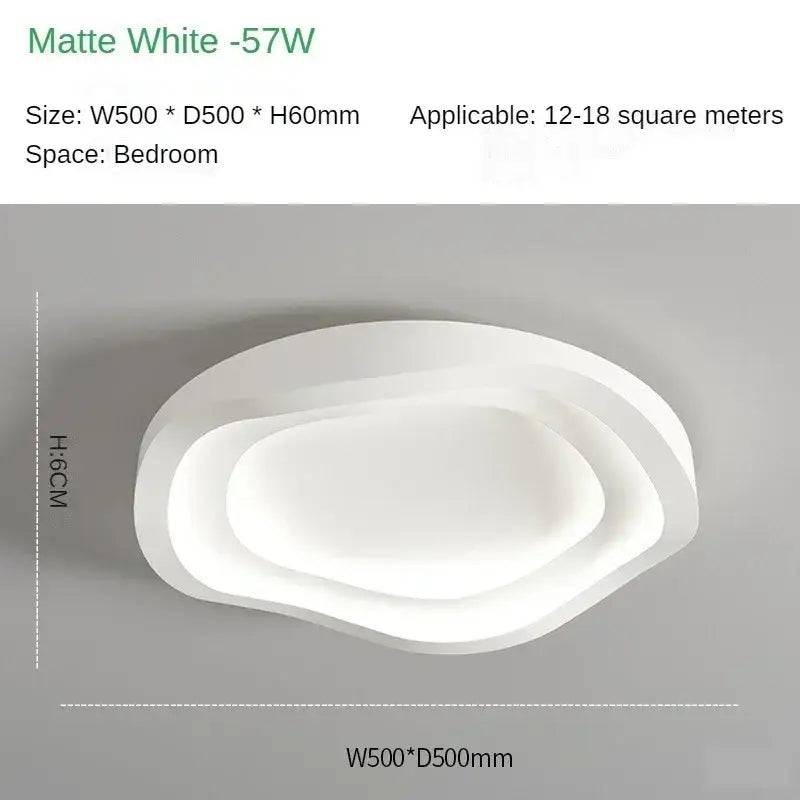 Modern white cloud led ceiling lamps bedroom soft glow light