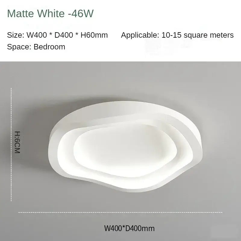 Modern white cloud led ceiling lamps bedroom soft glow light