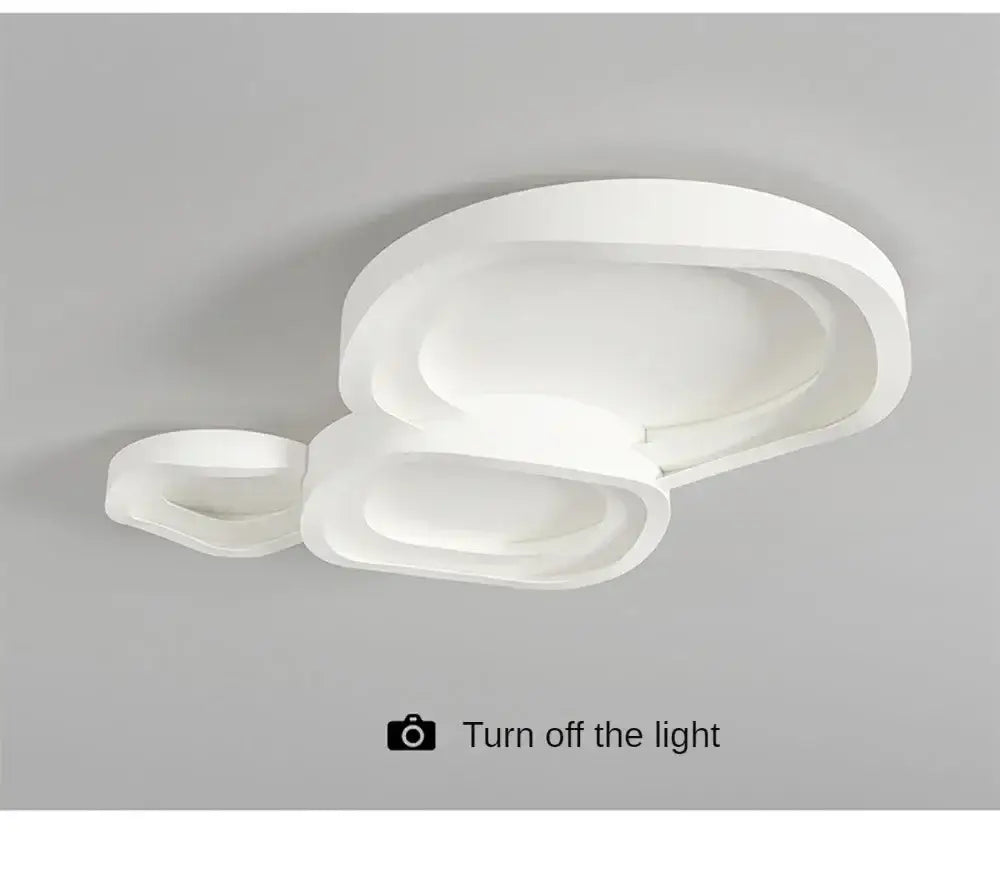 Modern white cloud led ceiling lamps bedroom soft glow light