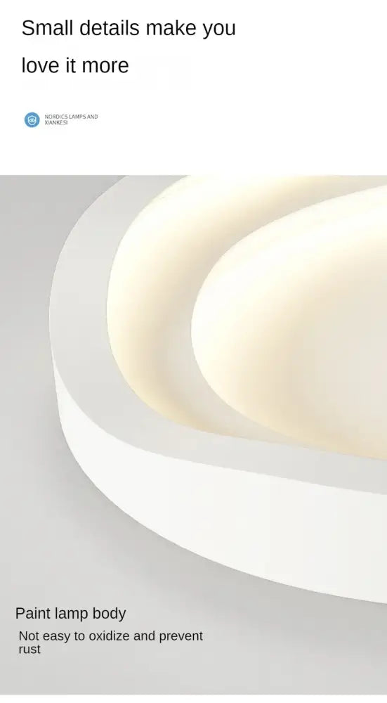 Modern white cloud led ceiling lamps bedroom soft glow light