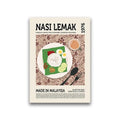 Nasi lemak world cuisine canvas painting dining room wall decor