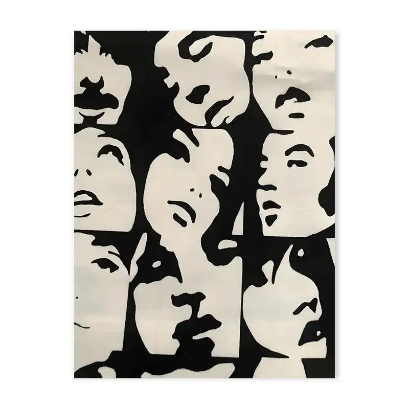 Y2k rock black & silver lana del rey canvas poster bedroom decor